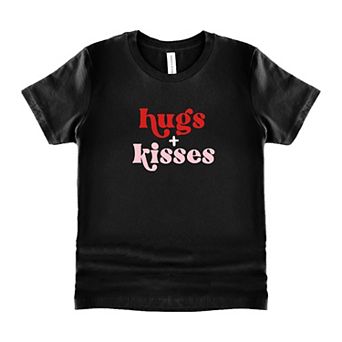 Hugs And Kisses Youth Short Sleeve Graphic Tee
