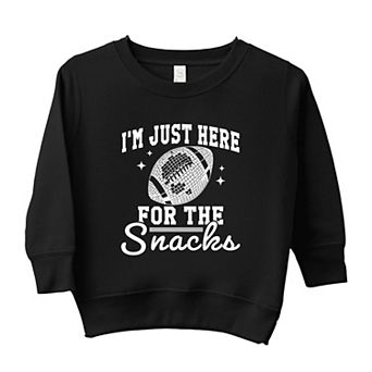 I'm Just Here For The Snacks Disco Toddler Graphic Sweatshirt