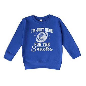 I'm Just Here For The Snacks Disco Toddler Graphic Sweatshirt