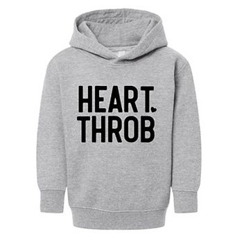 Heart Throb Small Heart Raised Print Toddler Graphic Hoodie
