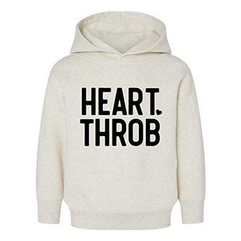 Heart Throb Small Heart Raised Print Toddler Graphic Hoodie