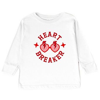 Heart Breaker Sunglasses Toddler Long Sleeve Graphic Tee