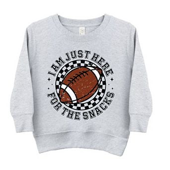 I Am Just Here For The Snacks Youth Ultra-Soft Graphic Sweatshirt