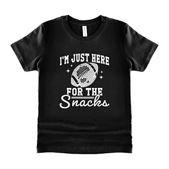 I'm Just Here For The Snacks Disco Toddler Short Sleeve Graphic Tee