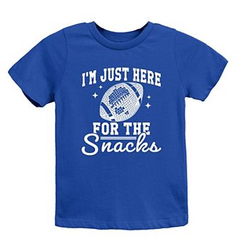 I'm Just Here For The Snacks Disco Toddler Short Sleeve Graphic Tee