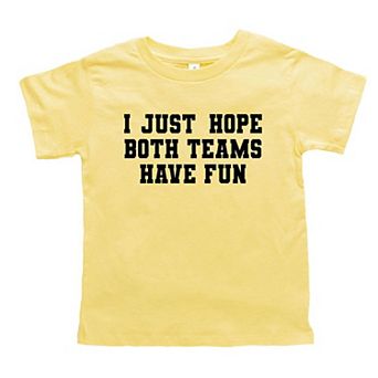 I Just Hope Both Teams Have Fun Youth Short Sleeve Graphic Tee