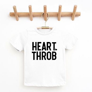 Heart Throb Small Heart Raised Print Youth Short Sleeve Graphic Tee