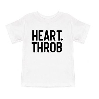 Heart Throb Small Heart Raised Print Youth Short Sleeve Graphic Tee