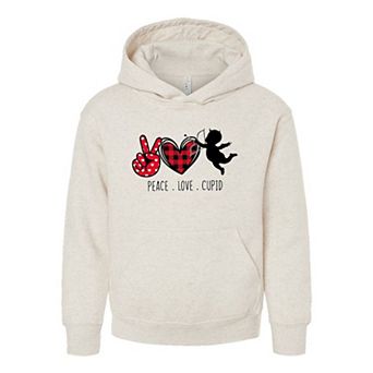 Peace Love Cupid Youth Graphic Hoodie