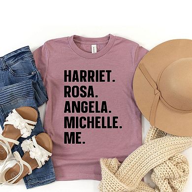 Harriet, Rosa, Angela, Michelle, Me Youth Short Sleeve Graphic Tee