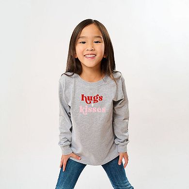 Hugs And Kisses Youth Long Sleeve Graphic Tee