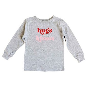 Hugs And Kisses Youth Long Sleeve Graphic Tee