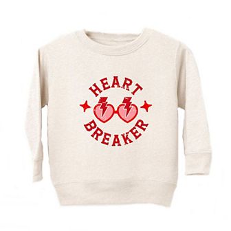 Heart Breaker Sunglasses Toddler Graphic Sweatshirt