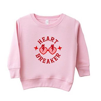 Heart Breaker Sunglasses Toddler Graphic Sweatshirt
