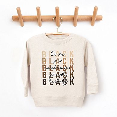 The Juniper Shop Flags Crossed Coquette Toddler Sweatshirt