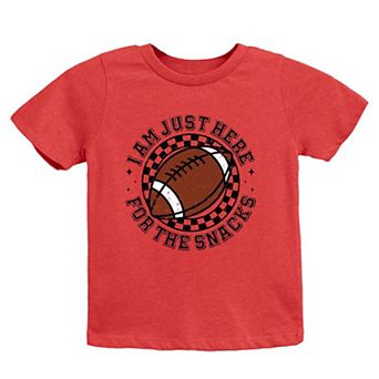 I Am Just Here For The Snacks Youth Short Sleeve Graphic Tee