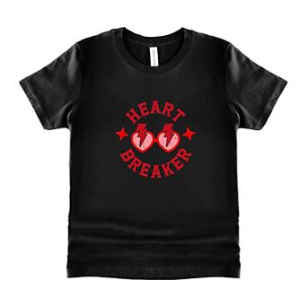 Heart Breaker Sunglasses Toddler Short Sleeve Graphic Tee