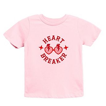 Heart Breaker Sunglasses Toddler Short Sleeve Graphic Tee