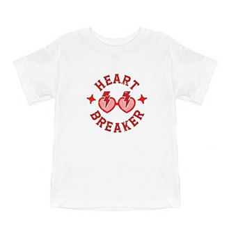 Heart Breaker Sunglasses Toddler Short Sleeve Graphic Tee