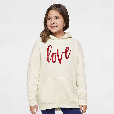 Love Cursive Youth Graphic Hoodie