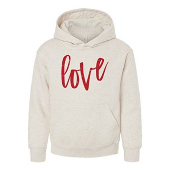 Love Cursive Youth Graphic Hoodie