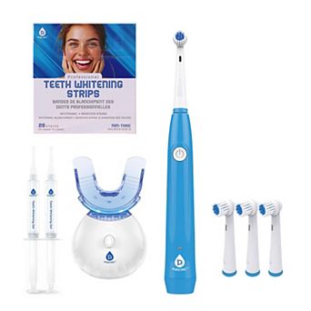 Pursonic Ultimate Teeth Whitening & Oral Care Bundle LED Whitening Kit, Whitening Strips, & USB Ro