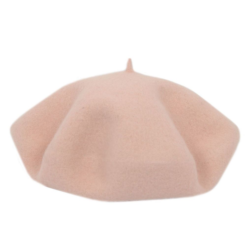 6727 French Casual Classic Solid Women Wool Beret Hat (pink) JOYHY Women main image 4