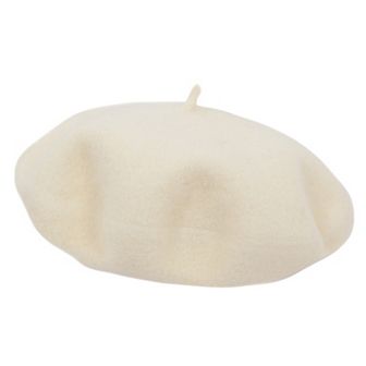 Women's Wool French Beret Hats Solid Color Classic Beanie Fall Winter