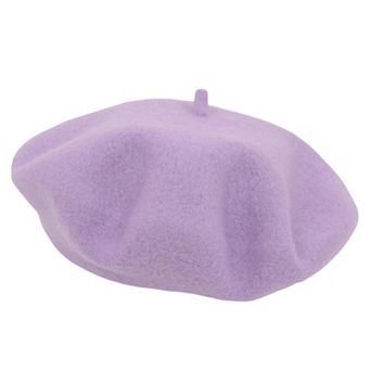 Women's Wool French Beret Hats Solid Color Classic Beanie Fall Winter