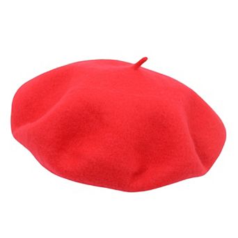 Women's Wool French Beret Hats Solid Color Classic Beanie Fall Winter