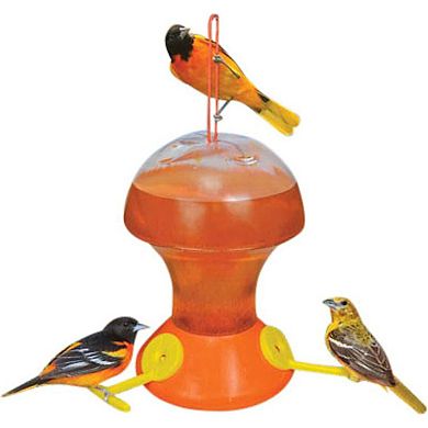 Songbird Essentials Fliteline Oriole Feeder With Bee Guards - 48 Ounce