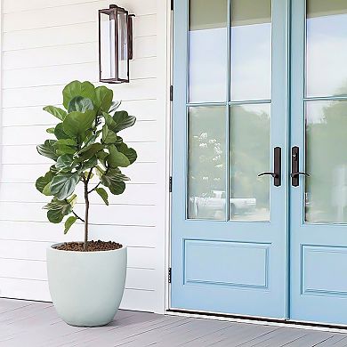 LuxenHome Round Tapered Large Indoor/Outdoor Planter