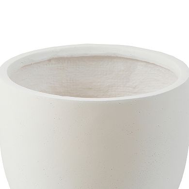 LuxenHome Round Tapered Large Indoor/Outdoor Planter