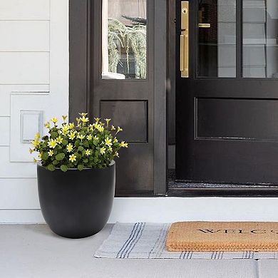 LuxenHome Round Tapered Medium Indoor/Outdoor Planter