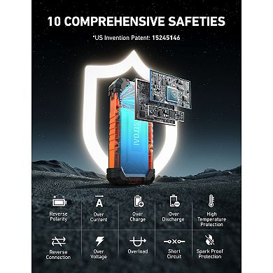 AstroAI S8 Ultra 4000Amps Jump Starter Battery, Jumper for 10.0L Gas & 8.0L Diesel Engines