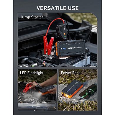 AstroAI S8 Jump Starter 1500A Battery Jump Starter with 3 Modes Flashlight and Jumper Cable
