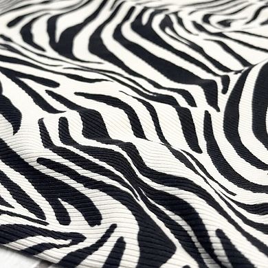 Women's Halter Neck Sleeveless Animal Printed Smocked Party Crop Top