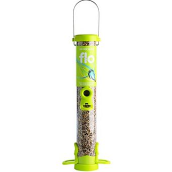 Jacobi Jayne Lime Flo Tube Seed Bird Feeder 4 Port
