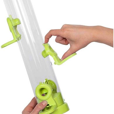 Jacobi Jayne Lime Flo Tube Seed Bird Feeder 4 Port