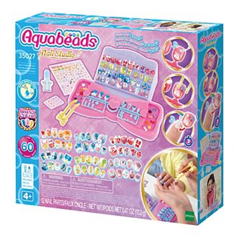 Aquabeads Nail Studio Craft Kit with 60+ Designs to Explore