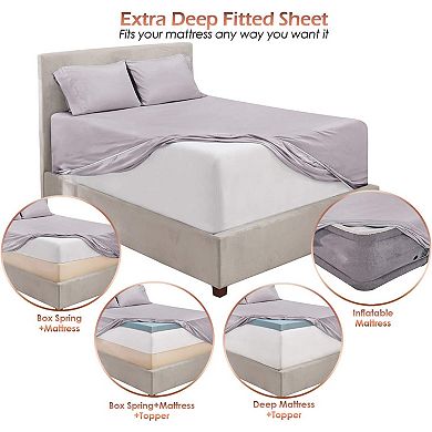 Ultra Soft Extra Deep Pocket 6 Piece Sheet Sets