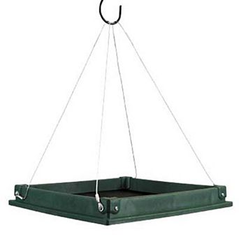 Songbird Essentials Hanging Platform Recycled Plastic Bird Feeders