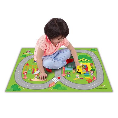 TCG Toys Imaginmat: Deluxe Cocomelon 30.5" x 20.5" Floor Playmat & Toy Car