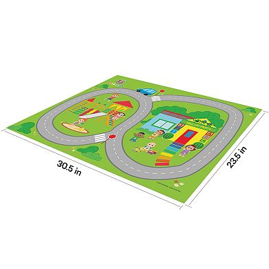 TCG Toys Imaginmat: Deluxe Cocomelon 30.5" x 20.5" Floor Playmat & Toy Car