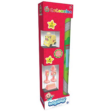 TCG Toys Imaginmat: Deluxe Cocomelon 30.5" x 20.5" Floor Playmat & Toy Car