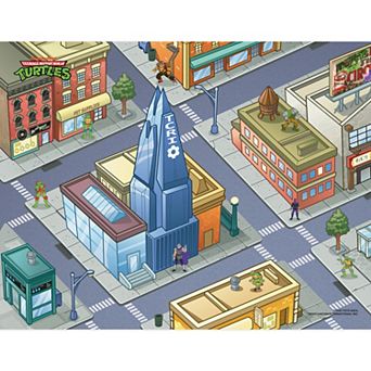 TCG Toys Imaginmat: Deluxe TMNT 30.5" x 20.5" Floor Playmat & Toy Car
