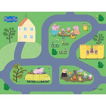 TCG Toys Imaginmat: Deluxe Peppa Pig 30.5" x 20.5" Floor Playmat & Toy Car