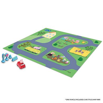 TCG Toys Imaginmat: Deluxe Peppa Pig 30.5" x 20.5" Floor Playmat & Toy Car