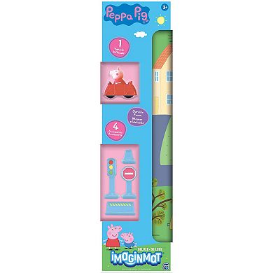 TCG Toys Imaginmat: Deluxe Peppa Pig 30.5" x 20.5" Floor Playmat & Toy Car