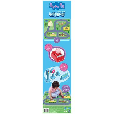 TCG Toys Imaginmat: Deluxe Peppa Pig 30.5" x 20.5" Floor Playmat & Toy Car
